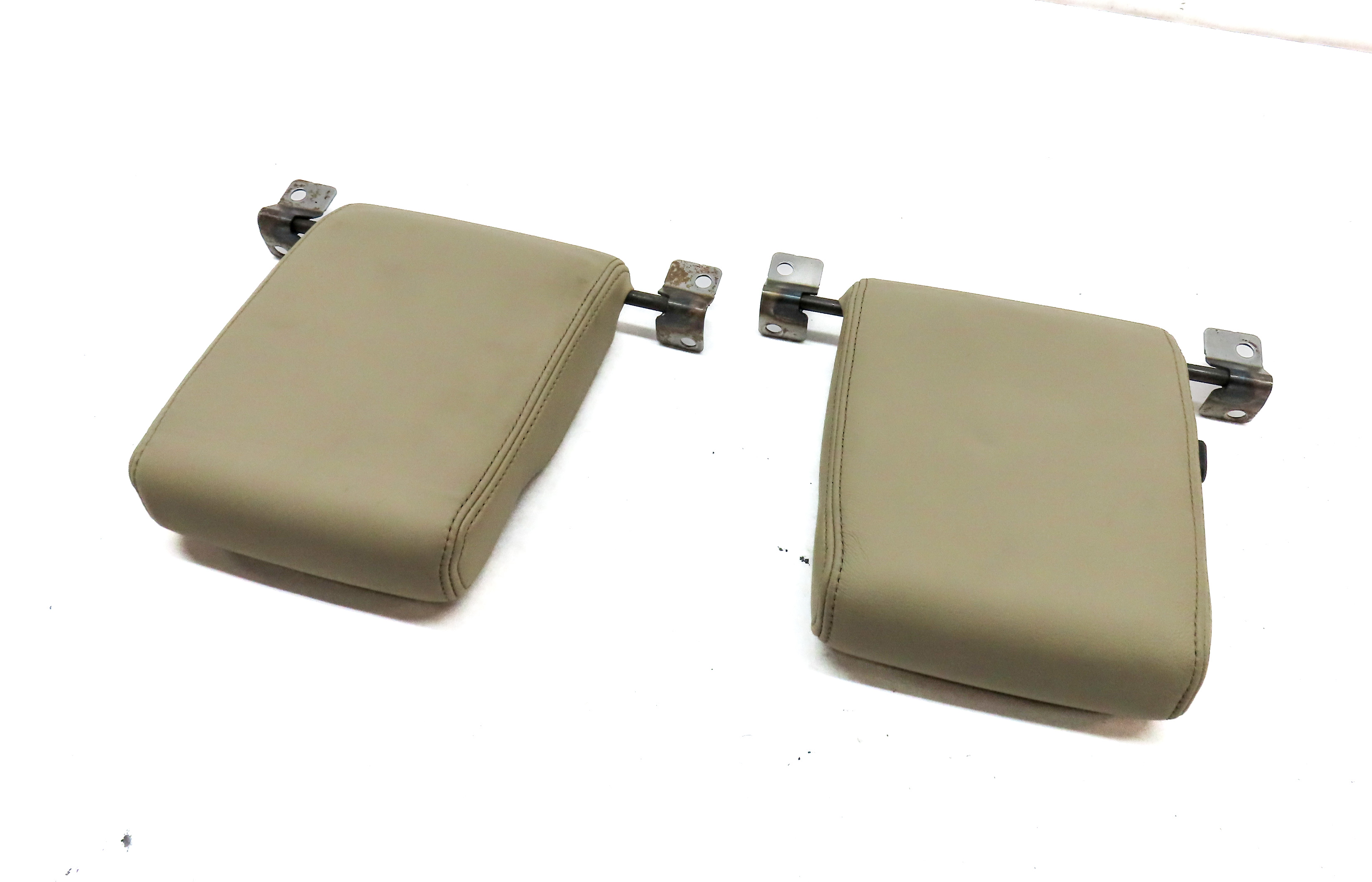 10-16 LAND ROVER LR4 REAR LEFT & RIGHT 3rd THIRD ROW SEAT HEADREST SET (Almond) — exact item pictured